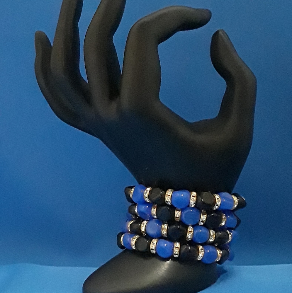 Quadruple wrap bracelet